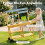 Kids Wooden Mud Kitchen with Wheels and Flowerpots 1