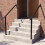Adjustable Outdoor Handrail for 3/4 Steps, Galvanized Steel 1