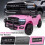 12V Kids Electric Ride-On Car, Pink, with Remote Control 1