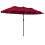 Extra-Large 15.5FT Patio Umbrella, Red, 144 LED Lights 1