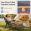 Foldable Sun Lounger with Adjustable Backrest & Cushion 8