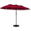 15.5FT Extra-Large Patio Umbrella, Red, 144 LED Lights 1