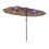 15ft Double-Sided Patio Umbrella, Solar LED Lights, Brown 1