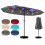 15ft Double-Sided Patio Umbrella with Solar LED Lights 1
