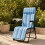 Foldable Sun Lounger with Adjustable Backrest & Cushion 2