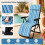 Foldable Sun Lounger with Adjustable Backrest & Cushion 4