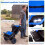 24V Kids' Electric Tractor with Remote Control, Blue 4