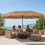 15 x 9 FT Double-Sided Tiki Patio Umbrella, Brown 1