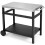 34" x 20" Double-Shelf Grill Table with Steel Top 5