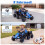 24V Kids' Electric Tractor with Remote Control, Blue 5