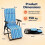 Foldable Sun Lounger with Adjustable Backrest & Cushion 7
