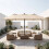 15ft Double-Sided Patio Umbrella with Solar LED Lights 3