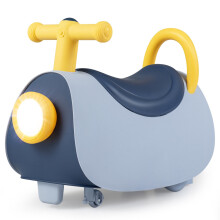 Kids Ride-On Push Car with Music & Storage, Blue, 18-36 Months