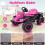 24V Pink Kids' Electric Tractor with Remote & Trailer 4