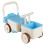 3-in-1 Kids Ride-On Push Car with Storage Basket, Blue 6