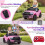 12V Kids Electric Ride-On Car, Pink, with Remote Control 4