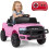 12V Kids Electric Ride-On Car, Pink, with Remote Control 5