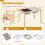 Kids Adjustable Activity Table & Chair Set, Natural Wood 6