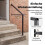 Adjustable Wall Mount Handrail for 3/4 Outdoor Steps 5