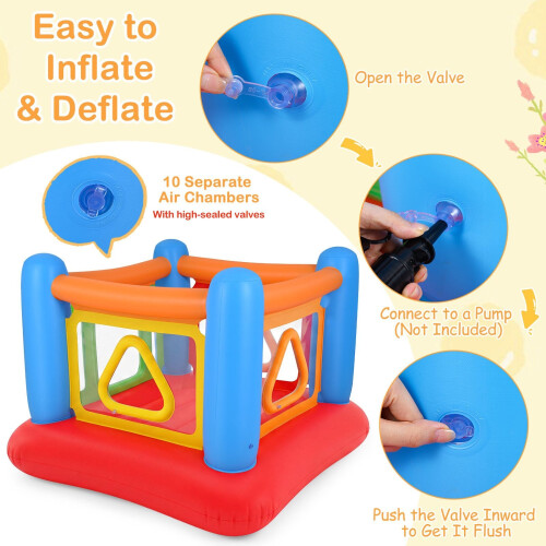 Inflatable Kids Bounce House with Ball Pit and Trampoline 1