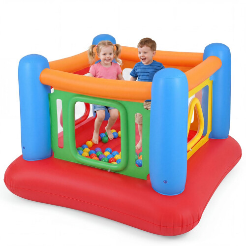 Inflatable Kids Bounce House with Ball Pit and Trampoline 2