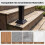 Adjustable Outdoor Handrail for 3/4 Steps, Galvanized Steel 4