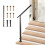 Adjustable Outdoor Handrail for 3/4 Steps, Galvanized Steel 3