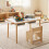 Kids Sensory Table Set with Adjustable Height & Storage Bins 6