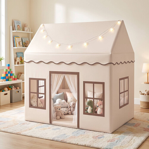Children's Play Tent with Backyard & Star Lights 2