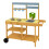 Kids Wooden Mud Kitchen with Wheels and Flowerpots 4