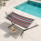 Hammock with Stand, Wooden Spreader Bars & Cushion 8
