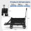 Foldable Wagon, 92L Capacity, Adjustable Handle, Black 5