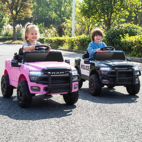 12V Kids Electric Ride-On Car, Pink, with Remote Control 1