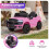 12V Kids Electric Ride-On Car, Pink, with Remote Control 3