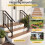 Adjustable Black Outdoor Handrails, 2 Pack, Galvanized Metal 4