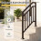 Adjustable Black Outdoor Handrails, 2 Pack, Galvanized Metal 5