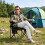 Folding Camping Chair, Lightweight, 200kg Capacity, Black 2