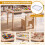 Kids Sensory Table Set with Adjustable Height & Storage Bins 4