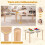 Kids Sensory Table Set with Adjustable Height & Storage Bins 5