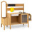 Kids Mud Kitchen with Bird Cage, Stoves & Sink 1