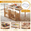 Kids Adjustable Activity Table & Chair Set, Natural Wood 3