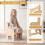 Kids Adjustable Activity Table & Chair Set, Natural Wood 5