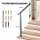 Adjustable Wall Mount Handrail for 3/4 Outdoor Steps 6