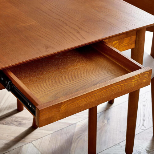 Lowry Extending Dining Table With 2 Drawers 2