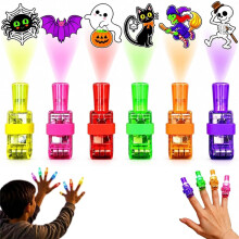 (48PCS, Pack B) Halloween Finger Projector Lights for Kids, Party Favors