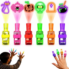 (12PCS, Pack A) Halloween Finger Projector Lights for Kids, Party Favors