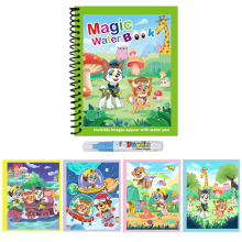 (4) Repeated Children Drawing Coloring Books Sensory Early Education Puzzle Drawing Toys Ocean Dinosaur Animal Water Drawing Picture
