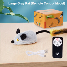 (A2) 1Pieces Simulation Remote Control Electric Mouse And Cat Toy For Self-Entertainment And Relaxation