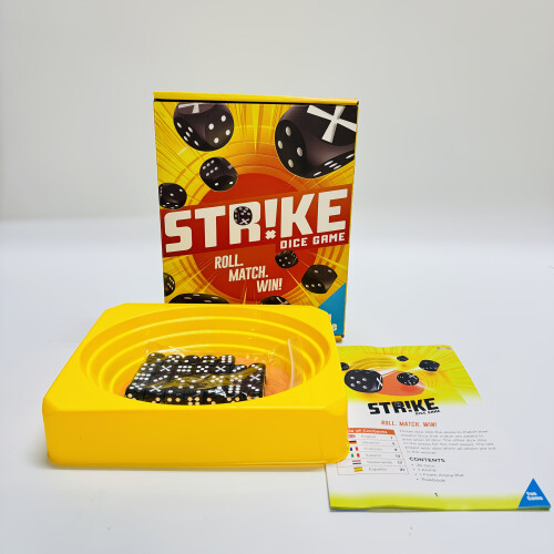 Strike Dice Game Suitable for 2-5 Players - Brain-Teasing Memory Matching Board Game with Dice Roll Strategy, Quick 1
