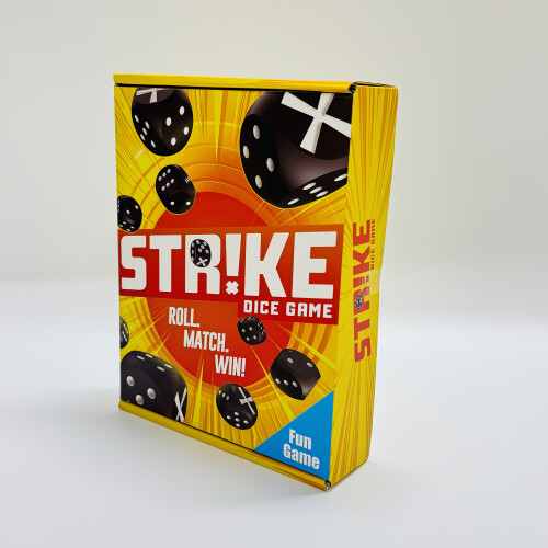 Strike Dice Game Suitable for 2-5 Players - Brain-Teasing Memory Matching Board Game with Dice Roll Strategy, Quick 2